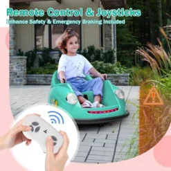 12V Kids Electric Bumper Car With 2.4G Remote Control, 360° Spinning, Music & LED Lights, Safety Bumper For Ages 2-5 Years -The Range Shop GUEST 3d3ecd24 329c 41bd 9fc1 0a8ac273e07f