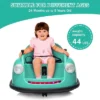 12V Kids Electric Bumper Car With 2.4G Remote Control, 360° Spinning, Music & LED Lights, Safety Bumper For Ages 2-5 Years