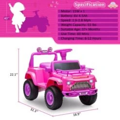 6V Kids Electric Ride On Car With Music, Toddler Toy Car With Horn Storage, Electric Vehicles With 15W Motor, Spring Wheels For Boys & Girls 3-10 13 6V Kids Electric Ride On Car With Music, Toddler Toy Car With Horn Storage, Electric Vehicles With 15W Motor, Spring Wheels For Boys & Girls 3-10 -The Range Shop GUEST 3dbc43e6 0114 4801 9b31 69f30b931b19
