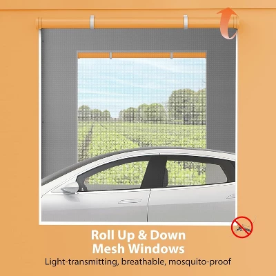 13 X 20 FT Metal Carport, With Side-Opening Door & Roll-Up Windows, All-Inclusive Metal Carport, Outdoor Portable Garage Shelters Tents, Yellow 3 13 X 20 FT Metal Carport, With Side-Opening Door & Roll-Up Windows, All-Inclusive Metal Carport, Outdoor Portable Garage Shelters Tents, Yellow - Image 3