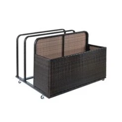 Outdoor PE Rattan Poolside Float Storage Box With Rolling Wheels, Weather-Resistant Patio & Beach Organizer For Pool Accessories -The Range Shop GUEST 408d777b 4a64 45df 98c4 07f552b187db
