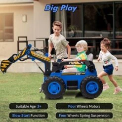 12V Kids Ride On Excavator Digger Car With Remote Control & Electric Digging Arm With 10Ah Large Battery, 4x75W Driving Motors 11 12V Kids Ride On Excavator Digger Car With Remote Control & Electric Digging Arm With 10Ah Large Battery, 4x75W Driving Motors -The Range Shop GUEST 415983de 7733 4b71 b128 308558964791