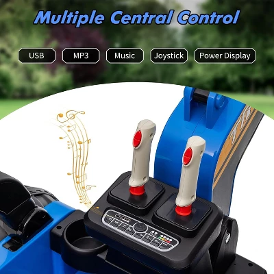 12V Kids Ride On Excavator Digger Car With Remote Control & Electric Digging Arm With 10Ah Large Battery, 4x75W Driving Motors 4 12V Kids Ride On Excavator Digger Car With Remote Control & Electric Digging Arm With 10Ah Large Battery, 4x75W Driving Motors - Image 4