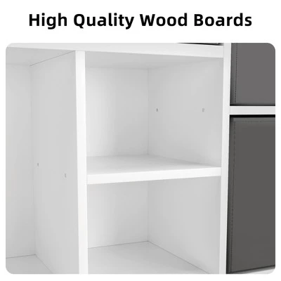 Kids Bookshelf, Children Bookcase With Soft Cushion Seat, Children Toy Storage Cubby, Kids Storage Cabinet For Playroom, Kids Room, Hallway 5 Kids Bookshelf, Children Bookcase With Soft Cushion Seat, Children Toy Storage Cubby, Kids Storage Cabinet For Playroom, Kids Room, Hallway - Image 5