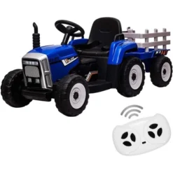 12V 25W Kids Powered Electric Tractor, Toddler Ride On Car W/Remote Control, LED Headlights, Gear Shift, MP3 Player USB Port For Kids 3-6 Years -The Range Shop GUEST 4426d181 8a6b 4ad7 8ca3 a767c84ae76a