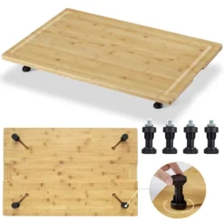 Wooden Stove Top Cover, With Groove And Adjustable Legs For Gas, Electric Stove, Chopping Board For Rvs, Small Kitchens, Camping -The Range Shop GUEST 4572198a 0a5c 4c0f aadb e684d93f5d13