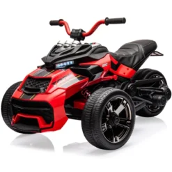 12V 3 Wheeler Ride On ATV Electric Motorcycle, W/Led Lights, High & Low Speed, Horn, Music, USB, Treaded Tires, For Kids Gift -The Range Shop GUEST 47343fe4 f13b 44d3 acc0 fab8635ef804