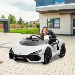 12V Kids Ride On Car With Remote Control, Battery Powered Sports Car Toy With Dual 25W Motors, Spring Suspension, Headlight, Music For Toddler 3+ -The Range Shop GUEST 49caa3f1 37cb 49f3 9e35 bdc334fd140f