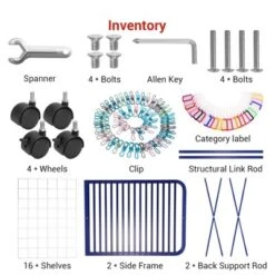 Art Drying Rack, 16 Removable Shelves Art Storage, Paint Drying Rack For Art Supplies, Painting Stand, Art Storage Rack With Lockable Wheels -The Range Shop GUEST 4addbea0 dfcc 481a aa16 7140013b9866
