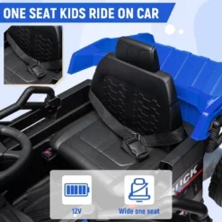 12V Kids Ride-On Dump Truck, RC Electric Construction Vehicle W/Dump Bed & Shovel, 4-Wheel Shock Absorption, For Boys & Girls