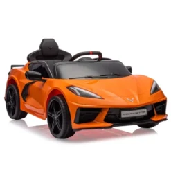12V Kids Ride On Car, Sports Licensed Corvette Electric Car Toy For Toddles, With Remote Control, Visual Dashboard, LED Lights, Music, For Kids 3-10 -The Range Shop GUEST 4be9a810 508a 4f6c 97be 33d2d1f1188b
