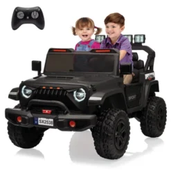 24V Kids Ride On Car, 4WD Electric Vehicle Truck With Remote Control, Ride On Truck With 3 Speeds, Led Lights, Bluetooth, For Boys Girls 3-10 -The Range Shop GUEST 4c54922f e5dc 481b 9cff 00af31cecdf6