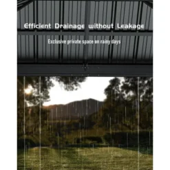 Outdoor Gazebo, Heavy Duty Hardtop Gazebo With Aluminum Frame, Double Roof Canopy, Curtains And Netting, Pergolas For Patios, Garden, Lawns 11 Outdoor Gazebo, Heavy Duty Hardtop Gazebo With Aluminum Frame, Double Roof Canopy, Curtains And Netting, Pergolas For Patios, Garden, Lawns -The Range Shop GUEST 4c563cc1 bfa8 47c8 9240 7260edb7889e