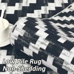 Washable Modern Geometric Living Room Area Rugs, Soft Non Slip Bedroom Carpet, Low Pile Foldable Thin Mat -The Range Shop GUEST 4d5381bc 9ab7 461b 84ff 9d8ebd77fbd9