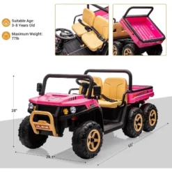 24V 2-Seater Kids Ride-On Dump Truck - Parent Remote Control, 4WD Power, Electric Dump Bed & Shovel, 6-Wheel Design For Ages 3+ -The Range Shop GUEST 4d8250dc 162a 45f1 b6e2 0eca8f5264b6