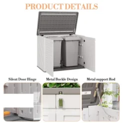 Outdoor Storage Cabinet,Waterproof Outdoor Shed With Floor,Resin Weather Resistant Tools Storage House Shed For Garden Backyard, Easy Assembly,White 12 Outdoor Storage Cabinet,Waterproof Outdoor Shed With Floor,Resin Weather Resistant Tools Storage House Shed For Garden Backyard, Easy Assembly,White -The Range Shop GUEST 4e2f59e0 8d45 4e87 a20a 50bbb2a5fd14