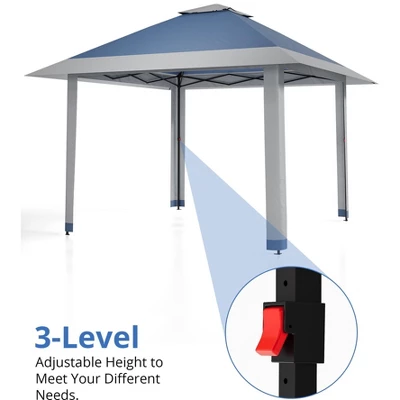13x13 FT Gazebo Outdoor Canopy Tent, Outdoor Patio Gazebo, With Mosquito Netting, 4 Sandbags & Wheeled Bag, For Backyard 3 13x13 FT Gazebo Outdoor Canopy Tent, Outdoor Patio Gazebo, With Mosquito Netting, 4 Sandbags & Wheeled Bag, For Backyard - Image 3