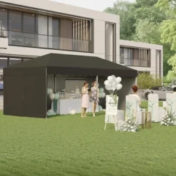 10'x 20' Pop Up Canopy Tent With 210 D Oxford Fabric, Portable Instant Canopy With 4Pcs Sidewalls -The Range Shop GUEST 4ecc37c8 cdbb 4b48 a794 006288e95973