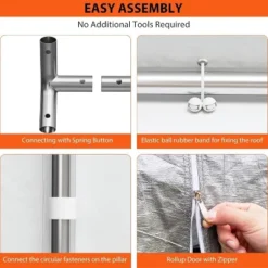 13 X 20 FT Metal Carport, With Side-Opening Door & Roll-Up Windows, All-Inclusive Metal Carport, Outdoor Portable Garage Shelters Tents, Grey 12 13 X 20 FT Metal Carport, With Side-Opening Door & Roll-Up Windows, All-Inclusive Metal Carport, Outdoor Portable Garage Shelters Tents, Grey -The Range Shop GUEST 4faa800e c0ca 40c5 a48b 17e2de24f7b2