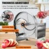 Commercial Vegetable Slicer With Stainless Steel Blades & Suction Cups, 0.2-12Mm Thickness Adjustable, Lemon Slicer For Tomatoes Onions Oranges