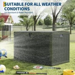 130 Gallon Outdoor Waterproof Storage Box - Lockable, Deck Storage, Package Delivery Secure, Patio Furniture Storage, Garden Tools Organizer 10 130 Gallon Outdoor Waterproof Storage Box - Lockable, Deck Storage, Package Delivery Secure, Patio Furniture Storage, Garden Tools Organizer -The Range Shop GUEST 535516dd 4af4 4b4d b410 abb3932e5824