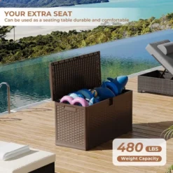 73 Gallon Outdoor Storage Box, Deck Boxes Outdoor Waterproof With Lid,Outside Storage Box Waterproof With Side Handles For Garden Pool 14 73 Gallon Outdoor Storage Box, Deck Boxes Outdoor Waterproof With Lid,Outside Storage Box Waterproof With Side Handles For Garden Pool -The Range Shop GUEST 546d31fd 1466 4751 8f5d 08772a7564ea