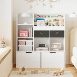 Kids Toy Storage Shelf , Wooden Bookcase, 4 Drawer Storage Shelf For Books Toys, Toddler Storage Box Organizer For Bedroom, Playroom -The Range Shop GUEST 54c6d967 c735 4ed8 bb24 5f694b47266c