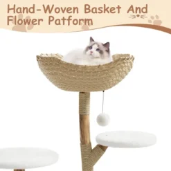 Modern Wood Cat Tree Tower For Large Cats, Luxury Pear Wood Condo, Platforms, Scratching Posts, All-Season Mats, 43" Cat Furniture 10 Modern Wood Cat Tree Tower For Large Cats, Luxury Pear Wood Condo, Platforms, Scratching Posts, All-Season Mats, 43" Cat Furniture -The Range Shop GUEST 54da416a 8ae0 4ec6 a9db b6256dd54fbc