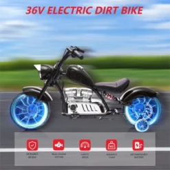 Kids Electric Dirt Bike, 36V Powered Ride On Motorcycle, 350W Torque Motorbike W/Training Wheel, Leather Seat, Music, LED Headlight For Boys Girls 12 Kids Electric Dirt Bike, 36V Powered Ride On Motorcycle, 350W Torque Motorbike W/Training Wheel, Leather Seat, Music, LED Headlight For Boys Girls -The Range Shop GUEST 56049665 a474 4012 b563 f1cc088b1a81