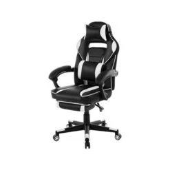 360° Swivel Gaming Chair With Retractable Footrest, Adjustable Height PU Leather Computer Chair, Ergonomic Lumbar & Headrest Support For Play Room, -The Range Shop GUEST 56e638e9 a7df 4e77 a277 454c04048de4
