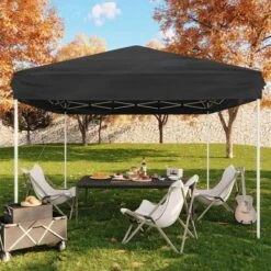 10x10 Heavy Duty Pop Up Canopy, Outdoor Canopy Tent With Portable Bag, 3 Adjustable Height 18 10x10 Heavy Duty Pop Up Canopy, Outdoor Canopy Tent With Portable Bag, 3 Adjustable Height -The Range Shop GUEST 589c2417 46f0 450a b85f f70820ca9b7b