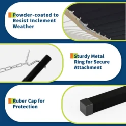 Ultra-Comfort 2-Person Hammock Set With Foldable Steel Frame - Heavy-Duty Outdoor Lounger, 450lb Capacity, Carry Bag, Garden, Camping & Patio 15 Ultra-Comfort 2-Person Hammock Set With Foldable Steel Frame - Heavy-Duty Outdoor Lounger, 450lb Capacity, Carry Bag, Garden, Camping & Patio -The Range Shop GUEST 5a7d8a4d 2762 4c08 b3c8 bccd8556becd