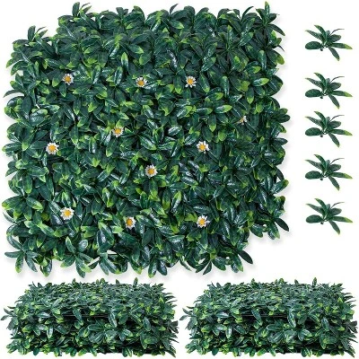 Artificial Grass Wall Panels,20"x 20" Artificial Plant Wall Panels Fake Greenery Leaf Hedge For Outdoor,Indoor 6 Artificial Grass Wall Panels,20"x 20" Artificial Plant Wall Panels Fake Greenery Leaf Hedge For Outdoor,Indoor - Image 6