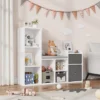 Kids Bookshelf, Children Bookcase With Soft Cushion Seat, Children Toy Storage Cubby, Kids Storage Cabinet For Playroom, Kids Room, Hallway