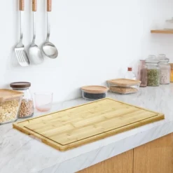 Bamboo Cutting Board 24x18x0.8 Inch Square Bamboo Chopping Board Durable Eco-Friendly Natural 12 Bamboo Cutting Board 24x18x0.8 Inch Square Bamboo Chopping Board Durable Eco-Friendly Natural -The Range Shop GUEST 5c6613d9 383f 4a24 9c92 267714403002
