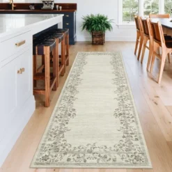 Washable Farmhouse Floral Print Living Room Rugs, Soft Non Slip Modern Bedroom Carpet, Ultra Thin Vintage Floor Rug For Home Office -The Range Shop GUEST 5d2b6025 3fec 422a 8d9a 6b13586a72e1