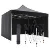 Pop Up Canopy Tent, 10 X 10 Ft Commercial Instant Shade Canopy With Roller Bag, Outdoor Portable Canopy For Events, Parties, Camping