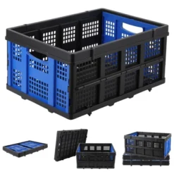 Collapsible Plastic Crate, Foldable Storage Basket, Stackable Utility Crate With Handle, Milk Crate -The Range Shop GUEST 605ce572 fad7 4b04 b39d 59d3f8c2b674
