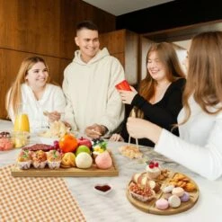 Magnetic Cheese Board Set Of 3, Bamboo Cutting Board With Deep Juice Grooves, Wooden Chopping Board