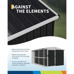 Weatherproof Garden Tool Shed,Outdoor Storage Shed With Shelf, Lockable Doors & Open Shelves For Lawn Equipment, Patio Furniture, 8×10 FT 10 Weatherproof Garden Tool Shed,Outdoor Storage Shed With Shelf, Lockable Doors & Open Shelves For Lawn Equipment, Patio Furniture, 8×10 FT -The Range Shop GUEST 61dc27b3 b4ee 496e a1c8 5b642158389e