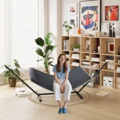 Instant-Setup 2-Person Hammock With Reinforced Steel Frame Portable Outdoor Lounger For Garden Camping And Beach 450lb Capacity Quick-Fold Carry Bag 11 Instant-Setup 2-Person Hammock With Reinforced Steel Frame Portable Outdoor Lounger For Garden Camping And Beach 450lb Capacity Quick-Fold Carry Bag -The Range Shop GUEST 61fd824d 75fd 49d7 858f 5e278eb1dd26