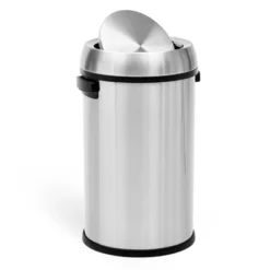 17 Gallon Swing Top Trash Can, Stainless Steel Garbage Can, With Swing Lid For Kitchen, Office -The Range Shop GUEST 6211dd38 8e2e 41f8 8c20 a56a2a1ef35e