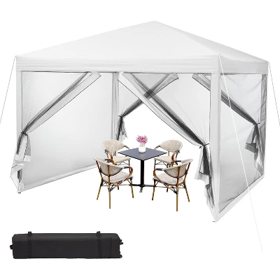 10 X 10 FT Pop Up Canopy, Party Tent With Mosquito Netting, Height Adjustable Instant Sun Shade, Portable Screen Shelter For Parties, Camping, Events 11 10 X 10 FT Pop Up Canopy, Party Tent With Mosquito Netting, Height Adjustable Instant Sun Shade, Portable Screen Shelter For Parties, Camping, Events - Image 11