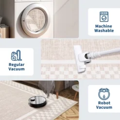 Modern Geometric Bordered Living Room Bedroom Rugs, Ultra Thin Soft Non Slip Large Carpet For Dining Room Office Classroom 14 Modern Geometric Bordered Living Room Bedroom Rugs, Ultra Thin Soft Non Slip Large Carpet For Dining Room Office Classroom -The Range Shop GUEST 64bcd07c 7d45 4f4e a7c4 107dccdaac40