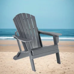 Folding Adirondack Chair - Oversized HDPE, Weather Resistant, Outdoor Fire Pit Chair, Suitable For Patio, Porch, Deck, Garden -The Range Shop GUEST 64e73716 f0c4 4882 aec9 9a12ce8af888