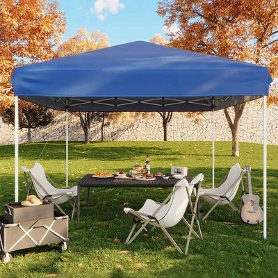 10x10 Heavy Duty Pop Up Canopy, Outdoor Canopy Tent With Portable Bag, 3 Adjustable Height 8 10x10 Heavy Duty Pop Up Canopy, Outdoor Canopy Tent With Portable Bag, 3 Adjustable Height - Image 8