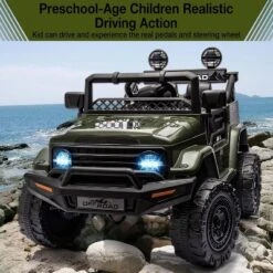 12V Kids Ride On Truck Car With Remote Control, Spring Suspension, 3 Speeds, LED Lights, Parent Safety Brake -The Range Shop GUEST 66d852cd 7298 4389 a0cc d5fec59ca9c4