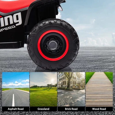 12V Kids ATV Electric Ride On Car, Battery Powered Ride On Toy For Toddlers, Electric Vehicles W/Led Light Musi, High Low Speed For Boys Girls 3-10 6 12V Kids ATV Electric Ride On Car, Battery Powered Ride On Toy For Toddlers, Electric Vehicles W/Led Light Musi, High Low Speed For Boys Girls 3-10 - Image 6