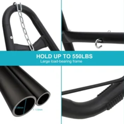 Hammock Stand - Steel Hammock Frame, 550 LBS Capacity, 2 Person, Fits Hammocks 9 To 14 Ft, Adjustable Universal For Indoor Outdoor Backyard Camping -The Range Shop GUEST 69d8ca92 1b14 4a31 81ed c6eed798ad2b