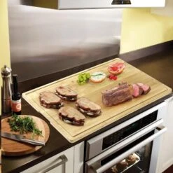 Extra Large Bamboo Cutting Board, Butcher Block With Juice Groove And Handles, Stove Top Cover, 30x20 Inch For Kitchen 12 Extra Large Bamboo Cutting Board, Butcher Block With Juice Groove And Handles, Stove Top Cover, 30x20 Inch For Kitchen -The Range Shop GUEST 6a4f677f 0af1 4755 a712 1e97d78c3e29